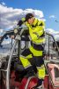 NEO TOOLS Láthatósági Softshell Munkavédelmi kabát, kapucnival, sárga, XXXL 81-700-XXXL