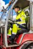 NEO TOOLS Láthatósági Softshell Munkavédelmi kabát, kapucnival, sárga, XXXL 81-700-XXXL