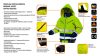 NEO TOOLS Láthatósági Munkavédelmi kabát, extrán szigetelt, sárga, S 81-710-S