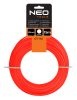 NEO TOOLS Damil, szegélynyírókhoz/kaszákhoz, 2mm/15m, kerek profil 07-101