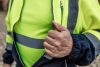 NEO TOOLS Láthatósági Munkavédelmi póló, sárga, sötét alsó résszel, M 81-730-M