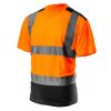 NEO TOOLS Láthatósági Munkavédelmi póló, narancssárga, sötét alsó résszel, M 81-731-M