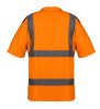 NEO TOOLS Láthatósági Munkavédelmi póló, narancssárga, sötét alsó résszel, XL 81-731-XL