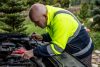 NEO TOOLS Láthatósági Polár Munkavédelmi kabát, sárga, L 81-740-L