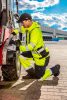 NEO TOOLS Láthatósági Munkavédelmi kabát, citromsárga, kapucnival, L 81-745-L