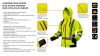 NEO TOOLS Láthatósági Munkavédelmi kabát, citromsárga, kapucnival, L 81-745-L