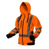 NEO TOOLS Láthatósági Munkavédelmi kabát, narancssárga, kapucnival, XL 81-746-XL