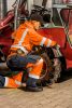 NEO TOOLS Láthatósági Munkavédelmi kabát, narancssárga, kapucnival, XXL 81-746-XXL