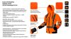 NEO TOOLS Láthatósági Munkavédelmi kabát, narancssárga, kapucnival, XXL 81-746-XXL