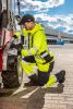NEO TOOLS Láthatósági Softshell Munkásnadrág, citromsárga, M 81-750-M