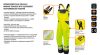 NEO TOOLS Láthatósági kantáros munkanadrág, lélegző, 240gsm, Polyester+pamut, sárga, M 81-777-M