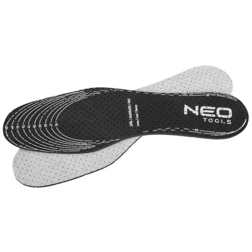 NEO TOOLS Talpbetét, antibakteriális, szagsemlegesítő, univerzális méret, aktív szénnel 82-302