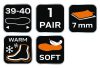 NEO TOOLS Talpbetét, filc, véd a nedvességtől és a hidegtől - 38-39 82-320