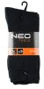 NEO TOOLS Munkavédelmi zokni, 3pár, hosszú, 70% pamut, 30% polyester, 39–42 82-360