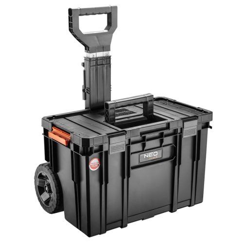 NEO TOOLS Rakásolható szerszámosláda, szerszámláda, kerekekkel, 530x390x690mm, System II. 84-062