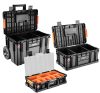 NEO TOOLS Rakásolható szerszámosláda, szerszámláda szett, 3db, összesen 78liter, System II. (84-060 + 84-061 + 84-062) 84-066