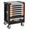 NEO TOOLS Prémium Műhelykocsi 7 fiókkal, 810x465x980mm, szerszámkocsi 25 év garanciával 84-220