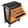 NEO TOOLS Műhelykocsi, 7 fiókos, 129db szerszámmal, 680x460x1030mm, szerszámkocsi 25 év garanciával 84-222-9