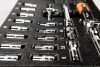 NEO TOOLS Dugókulcskészlet 1/4", 19db, 4-14mm, műhelykocsitálcával 25 év garanciával 84-237