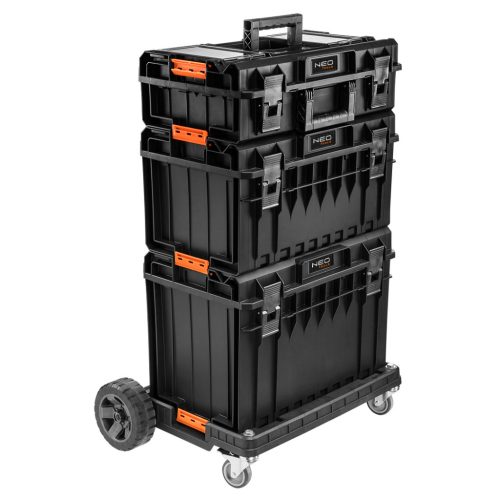 NEO TOOLS Rakásolható szerszámosláda, szerszámláda szett, System I., (84-255 + 84-256 + 82-257 + 82-258)  84-259