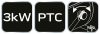 NEO TOOLS Ipari PTC Elektromos Kerámia Hősugárzó 3 kw, Két fokozat, állítható szög, levehető fogantyú, 280 m3/h 2 év garanciával 90-063