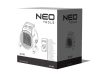 NEO TOOLS Ipari PTC Elektromos Kerámia Hősugárzó 5 kw, Két fokozat, állítható szög, levehető fogantyú, 588 m3/h 2 év garanciával 90-064