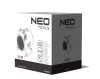 NEO TOOLS Ipari elektromos hősugárzó 3kW, állíth. üzemmód, IPX4(vizálló), állíth. szög, szabadonálló, 354 m3/h 2 év garanciával 90-068