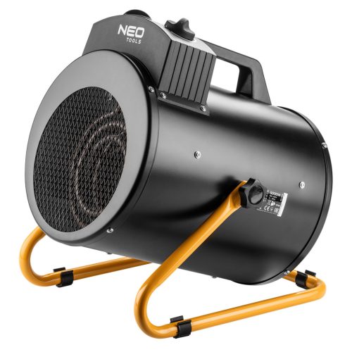 NEO TOOLS Ipari elektromos hősugárzó 5kW, állíth. üzemmód, IPX4(vizálló), állíth. szög, szabadonálló, 366 m3/h 2 év garanciával 90-069