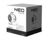 NEO TOOLS Elektromos hősugárzó ventiátorral, 2az1-ben, 2,4kW, manuális, termosztát, 460 m3/h 2 év garanciával 90-070