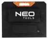 NEO TOOLS Hordozható napelem, napelemes töltő, 140W, 18V-os akku, telefon, laptop töltésre, 2db USB, 1db C csatlakozó 2 év garanciával 90-142
