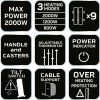NEO TOOLS Olajradiátor, 9 bordás, 2 fokozatú, 1200/2000W 2 év garanciával 90-152