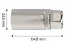NEO TOOLS Gyújtógyertyakulcs 1/2"16mm, Mágneses, Spline 25 év garanciával 08-090