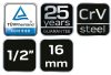 NEO TOOLS Gyújtógyertyakulcs 1/2"16mm, Mágneses, Spline 25 év garanciával 08-090