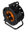 NEO TOOLS Kábeldob, hosszabbító, 40m/3x2,5mm2 réz kábel, 230V, IP20, hőkioldó, műanyag dob, fém keret  90-174
