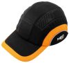 NEO TOOLS Munkavédelmi baseball sapka, merevítettl, fekete és narancssárga, CE 97-592