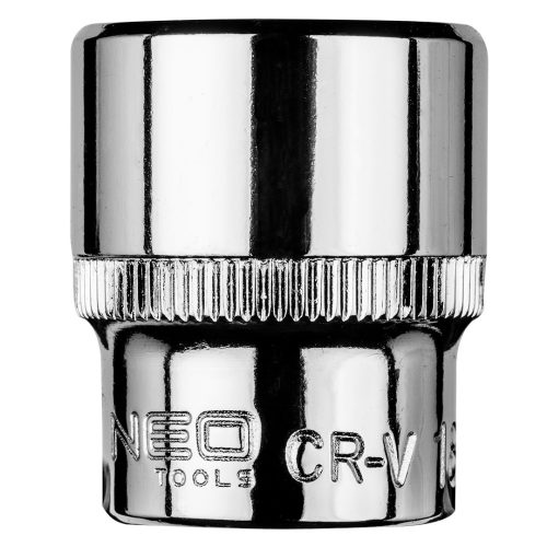 NEO TOOLS Dugókulcs 18mm, 3/8", hatlapú 25 év garanciával 08-178