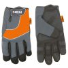 NEO TOOLS Munkakesztyű, műbőr, PVC elemek, 2121X, 10" 97-605