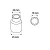 NEO TOOLS Dugókulcs 19mm, 3/8", hatlapú 25 év garanciával 08-179