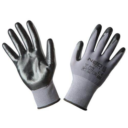 NEO TOOLS Munkakesztyű, nitril bevonatú nylon, 4131X, 8" 97-616-8
