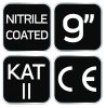 NEO TOOLS Munkakesztyű, nitril bevonatú poliészter, 4131X, 9" 97-642-9