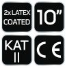 NEO TOOLS Munkakesztyű, latexbevonatú poliészter(2 rétegű), 3141X, 10" 97-643-10