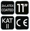 NEO TOOLS Munkakesztyű, latex bevonatú poliészter (2 rétegű), 3141X, 11" 97-643-11