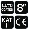 NEO TOOLS Munkakesztyű, latexbevonatú poliészter(2 rétegű), 3141X, 8" 97-643-8