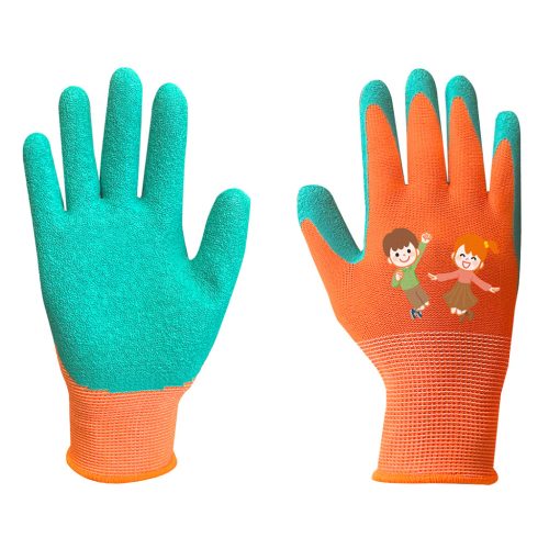 NEO TOOLS Munkakesztyű, gyerek, latex bevonatú poliészter, 3. méret 5-7 éves korig 97-644-3