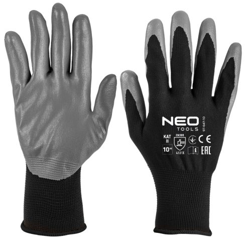 NEO TOOLS Munkakesztyű, nitril bevonatú poliészter, 4131X, 11, Rendelési egység: 12db 97-647-11