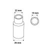 NEO TOOLS Dugókulcs 19mm, 3/8", hosszú hatlapú 25 év garanciával 08-194