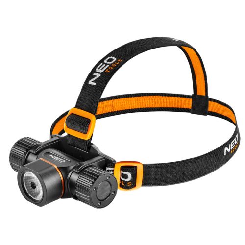 NEO TOOLS Fejlámpa + zseblámpa 2az1-ben, tölthető, USB 2000lum CREExHP50.2 LED, 20W 99-029