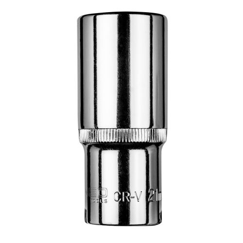 NEO TOOLS Dugókulcs 21mm, 3/8", hosszú hatlapú 25 év garanciával 08-196