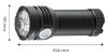 NEO TOOLS Zseblámpa, tölthető, USB, 3300lum, OSRAM P9 LED, 30W 99-037