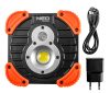 NEO TOOLS Akkus reflektor, talpas, tölthető, 750 + 250lum COB LED, powerbank funkció, 10W 99-040